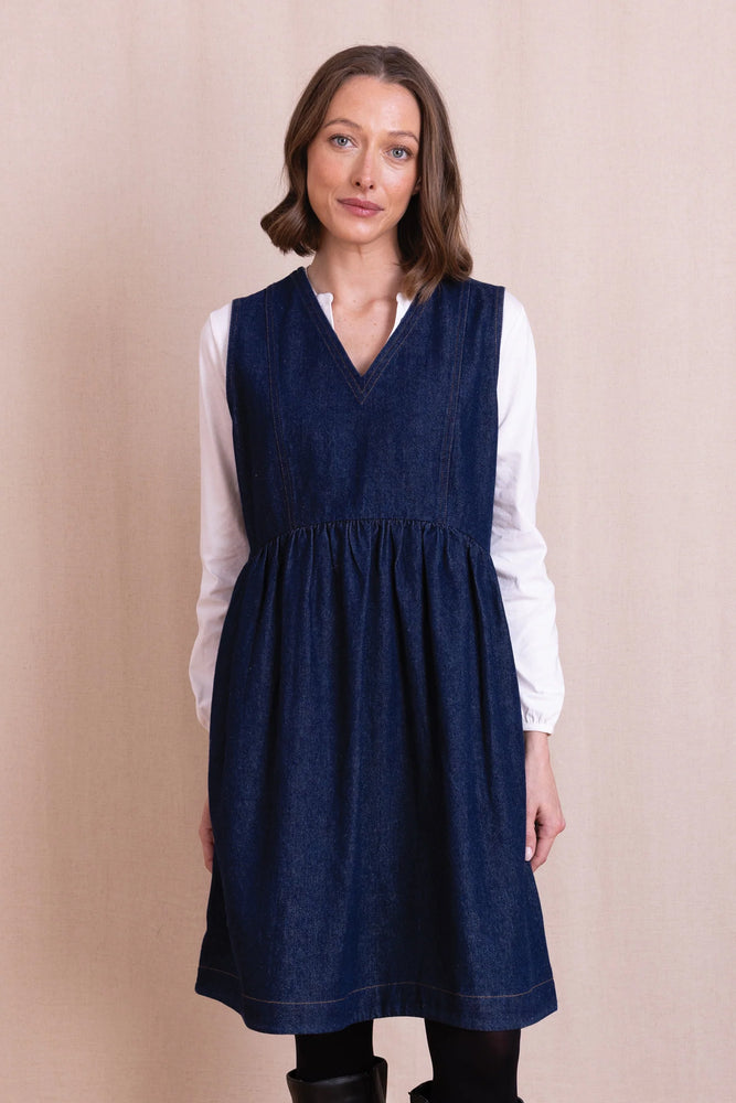 NEW Nomads Denim Pinnafore Dress