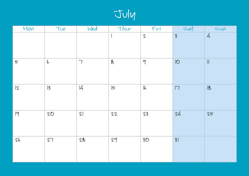 Jane Glue Calendar 2027