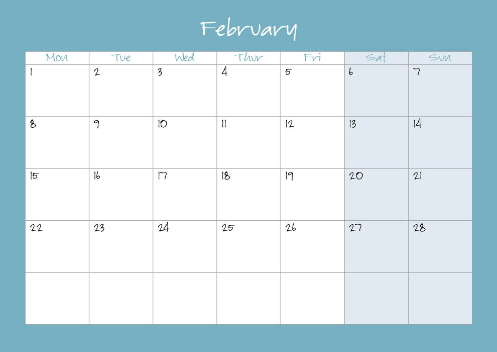 Jane Glue Calendar 2027