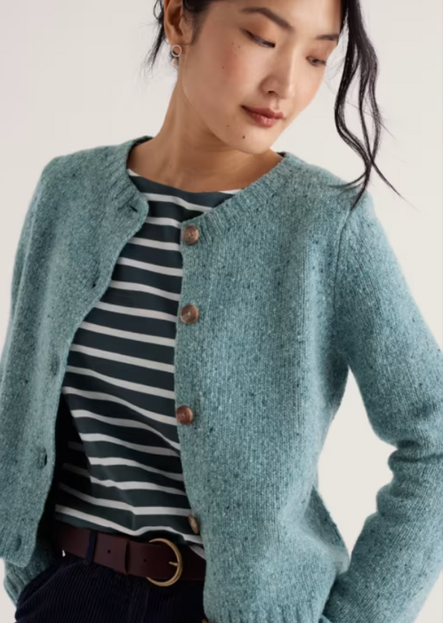 NEW Seasalt Dawson Pick Merino Cardigan - Lichen