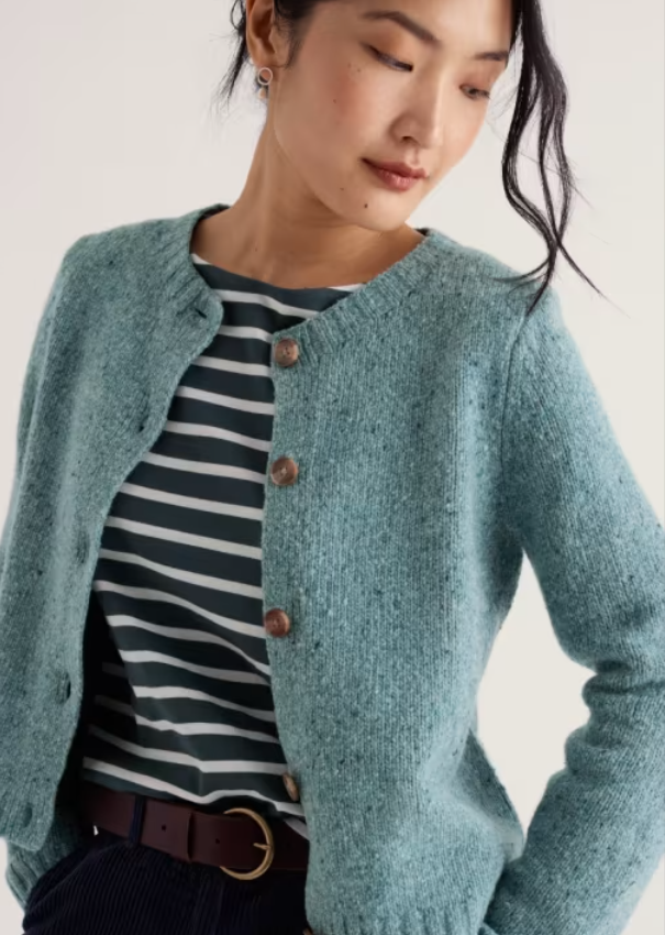 NEW Seasalt Dawson Pick Merino Cardigan - Lichen