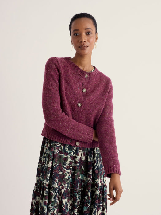 NEW Seasalt Dawson Pick Merino Cardigan - Dark Hellebore