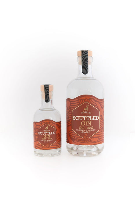 Deerness Distillery Gin - Scuttled 20cl with Gin Mat