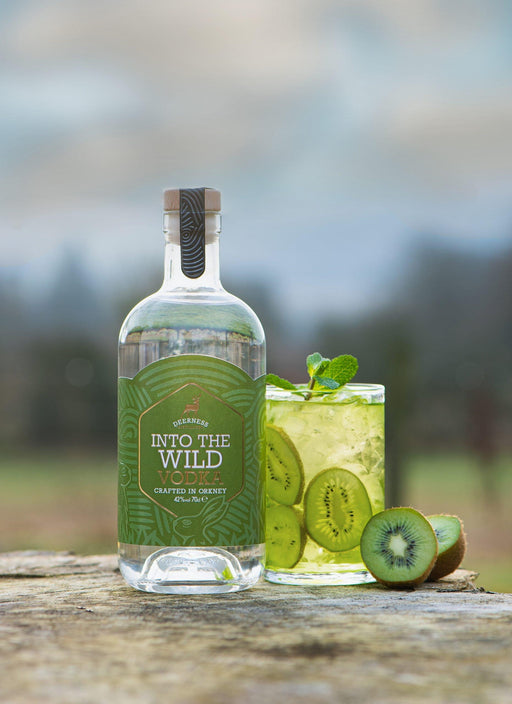 Deerness Distillery Vodka - Into The Wild 70cl  with Vodka Mat