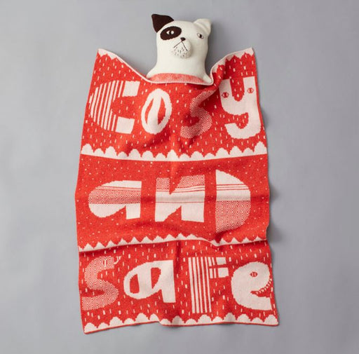 Donna Wilson - Cosy & Safe Mini Lambswool Blanket - Orange