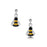 Sheila Fleet Bumblebee Small Drop Earrings in Yellow and Black Enamel (EE00273-YELBK)