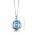 Sheila Fleet Brodgar Eye Enamelled Pendant Necklace in Misty Blue (EP247-MISTY)