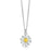 Sheila Fleet Daisies at Dawn Petite Enamel Pendant in Sterling Silver (EPX234)