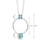 Sheila Fleet Wave Surfers 7-ring Enamel Pendant Necklace in Sterling Silver (EPXX213)
