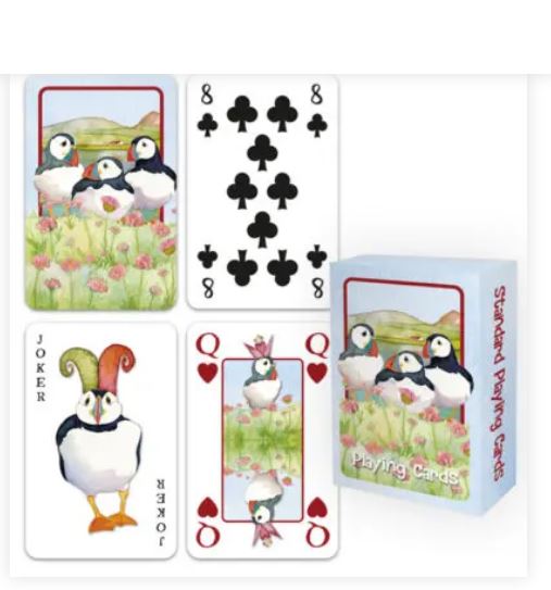 Emma Ball Sea Thrift Puffin's Playing Cards