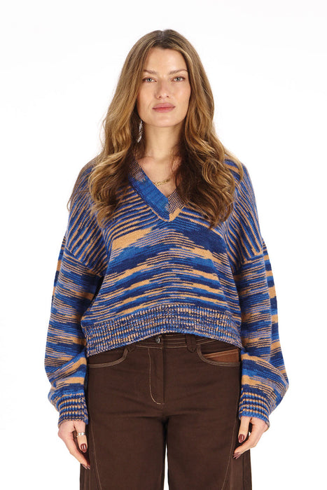 New Komodo Fatih Jumper in Blue Space Dye