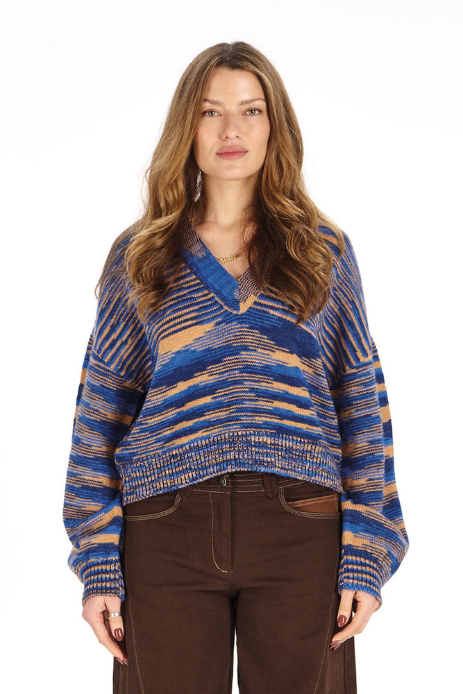 New Komodo Fatih Jumper in Blue Space Dye