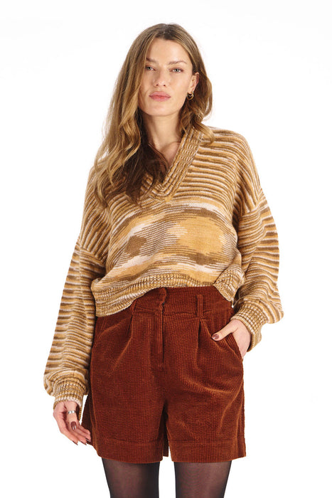 New Komodo Fatih Jumper in Sand Space Dye