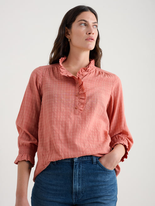 Seasalt Feather Star Top - Dusty Rose