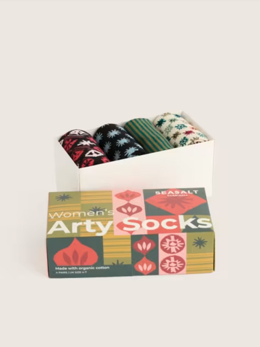 NEW Seasalt Women's Arty Socks Geo - Festivity Mix