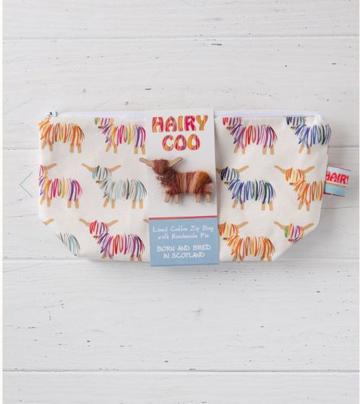 Hairy Coo & Co. - 100% Cotton Zip Bag