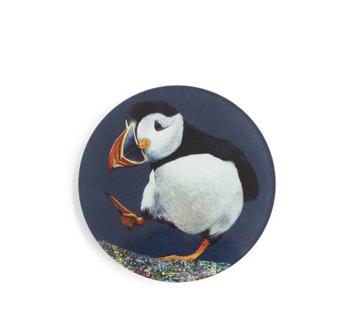 Hope Blamire - Boxed Glass Coaster - Puffin