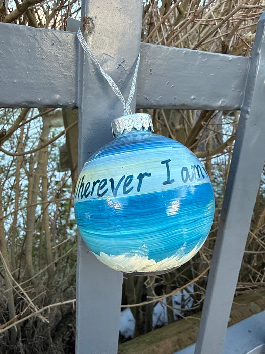 Fishing Float Art Hand Painted My Heart is in Orkney Bauble