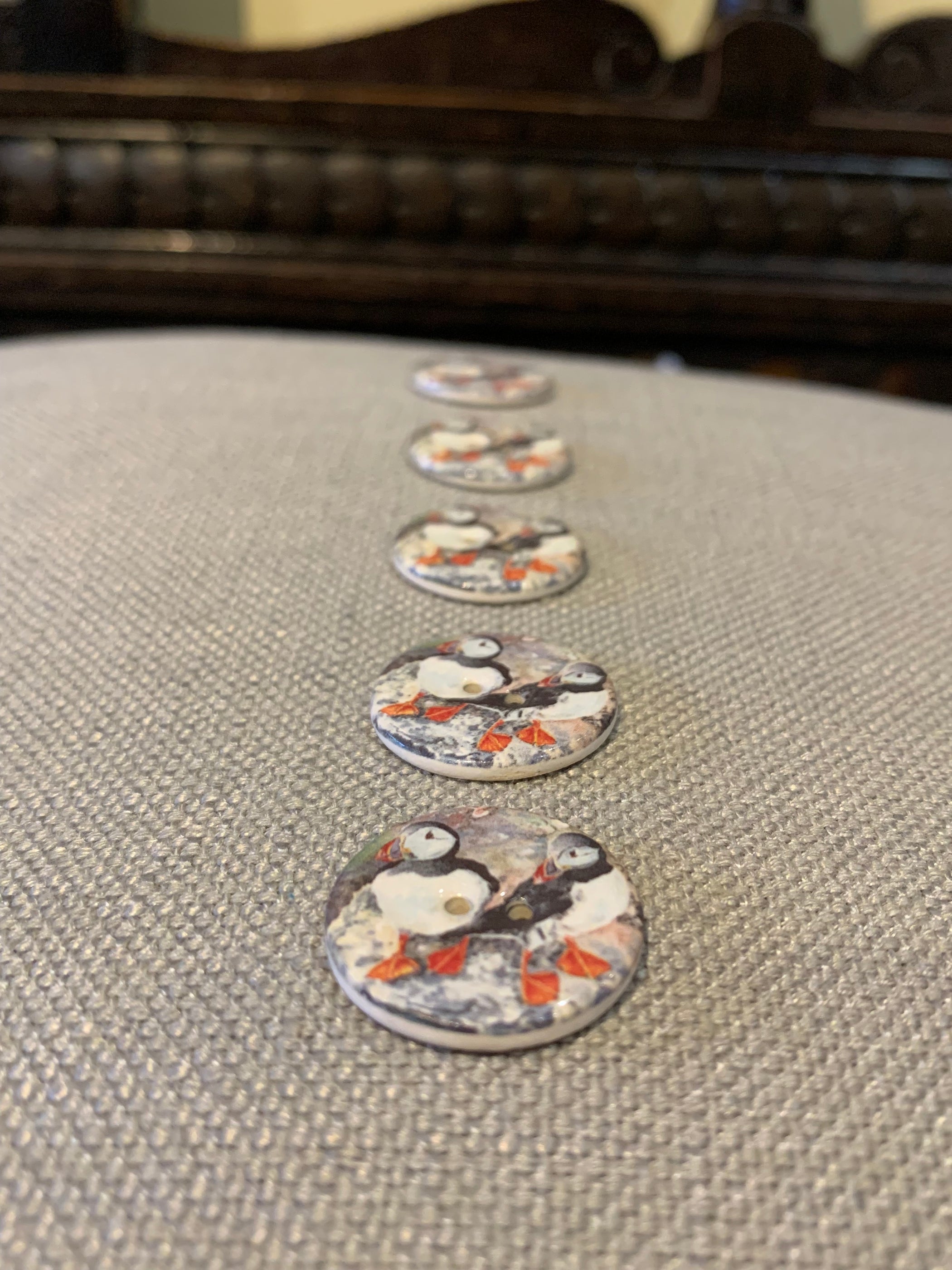 Ceramic Jane Glue Art Button — Judith Glue