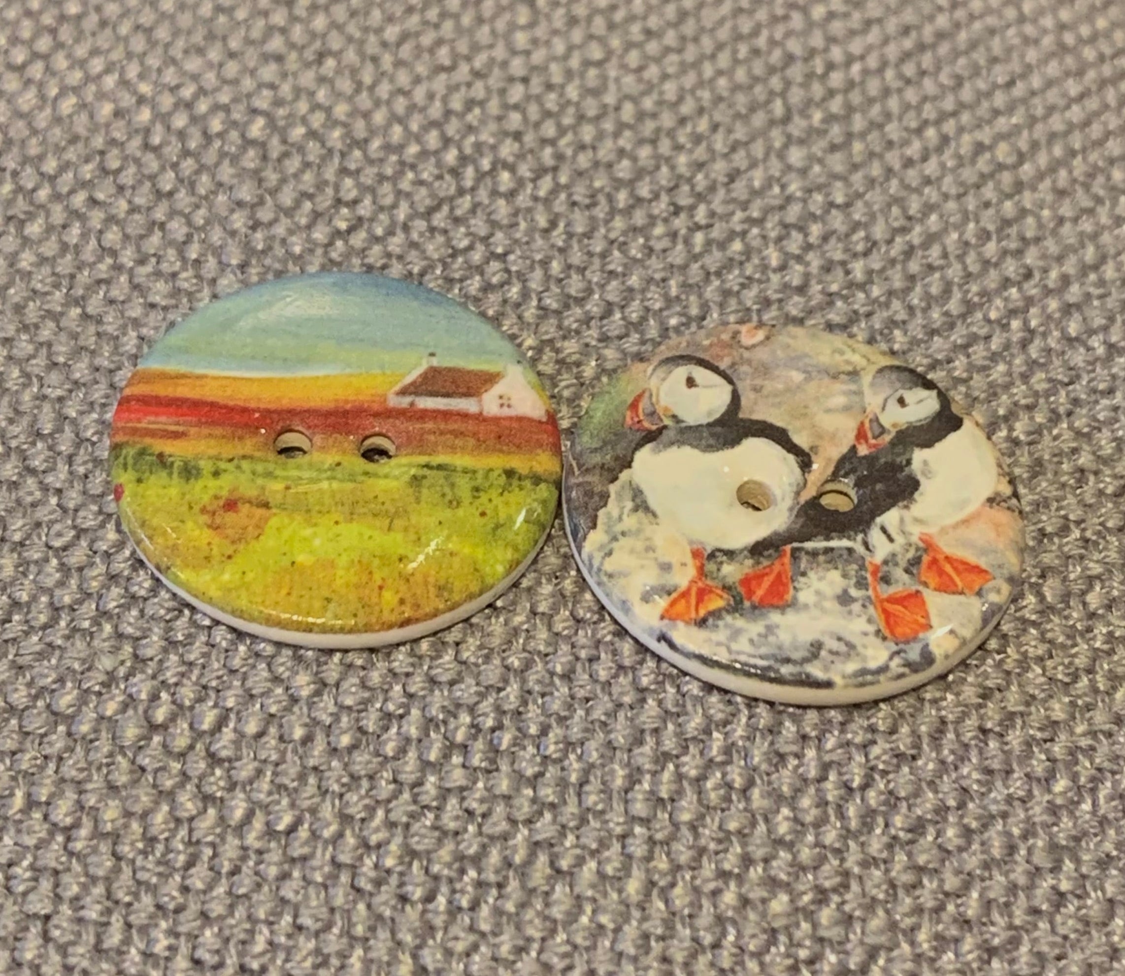 Ceramic Jane Glue Art Button — Judith Glue