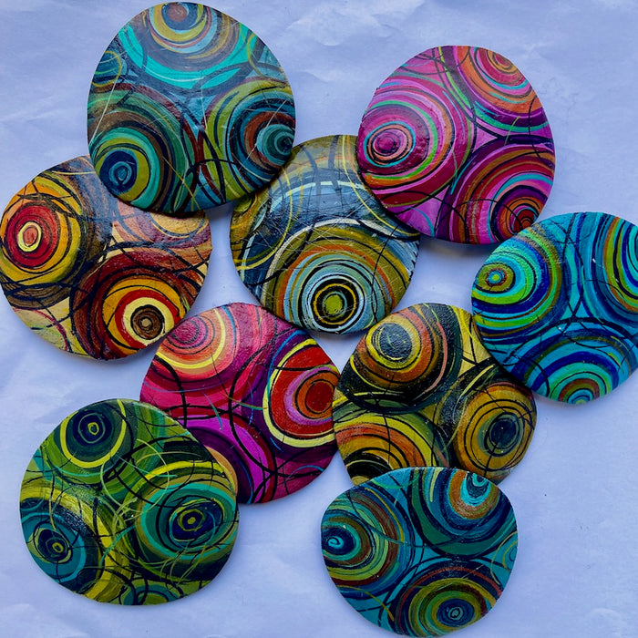 Skaramanda Jewellery - 'Rings' Brooch