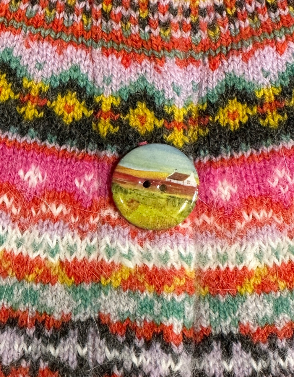 Ceramic Jane Glue Art Button — Judith Glue