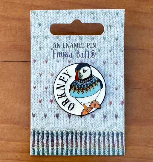 Puffin with Knitted jumper Enamel Pin