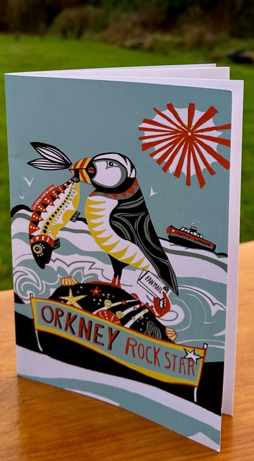 Orkney Rock Star Puffin Note Book