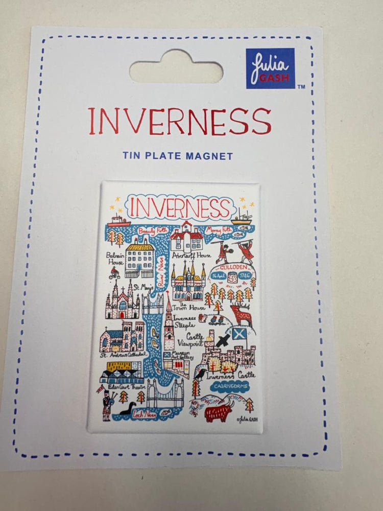 Julia Gash - Inverness Cityscape Magnet