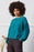 NOW 25% OFF Nomads  Organic Cotton Bubble Sleeve Jumper GOTS in Teal
