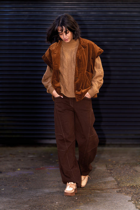 NEW Komodo Amelia Trouser in Chocolate