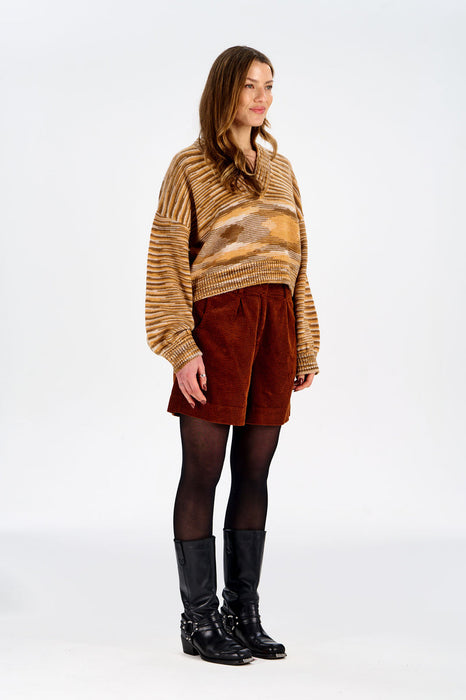 New Komodo Fatih Jumper in Sand Space Dye