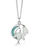 NEW Sheila Fleet Snowdrop Small 2 Flower Pendant In Leaf Enamel (EP0230)
