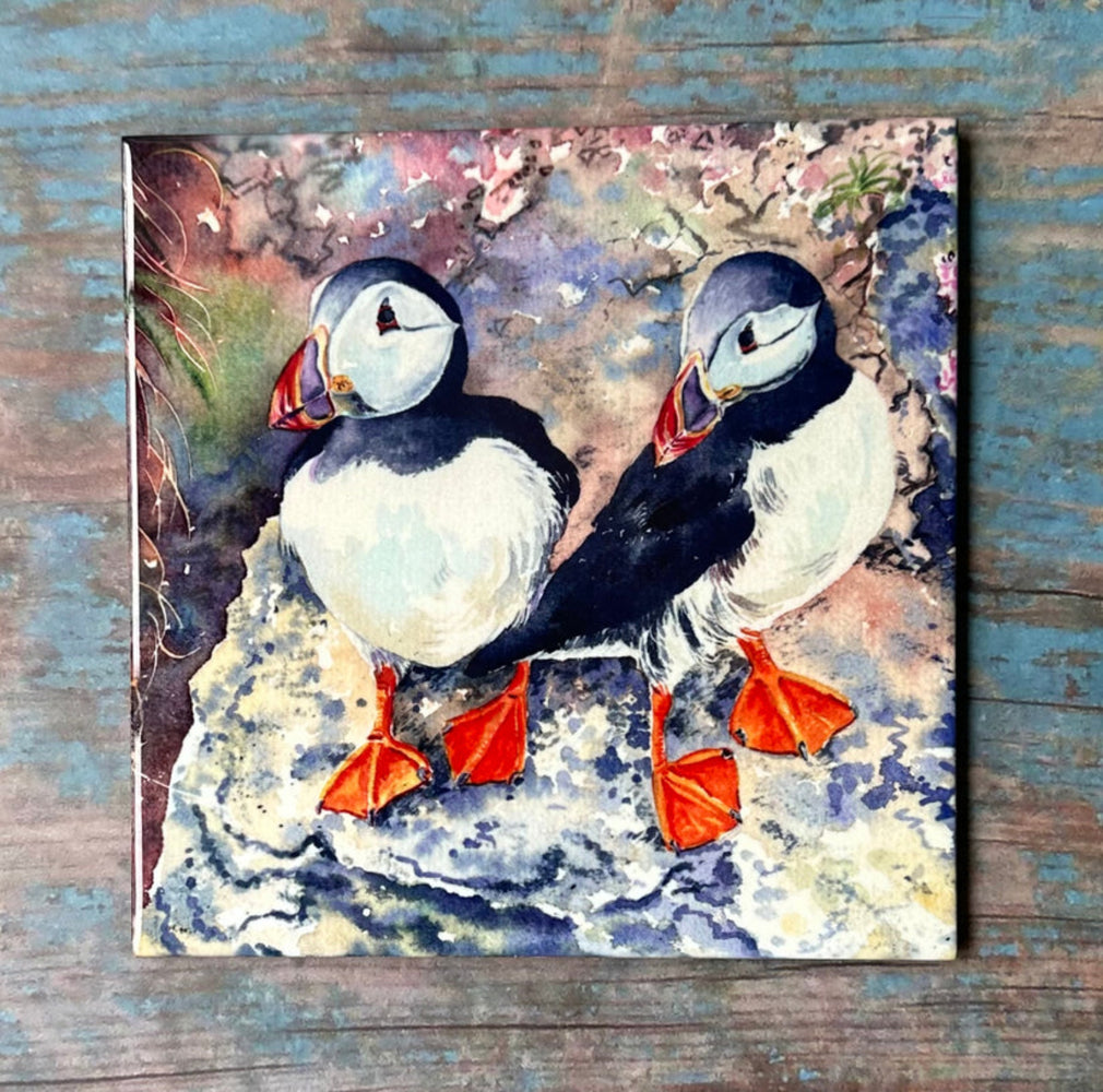 Jane Glue Puffin Twin Tiles