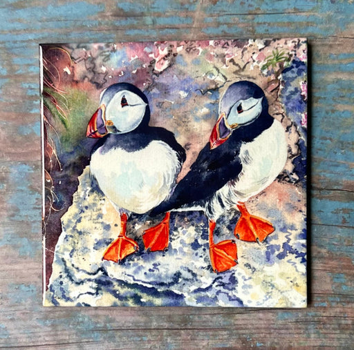 Jane Glue Puffin Twin Tiles