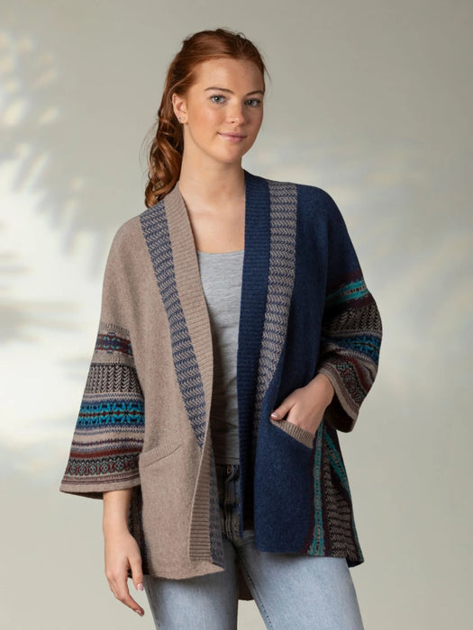 New Eribe Montrose Blanket Coat - Oban Sky