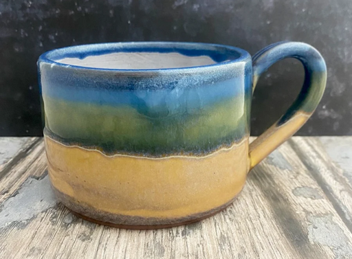 Rupert Blamire Large Flat Sided Mug - Summer Tide