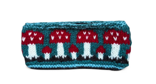 From The Source Hand Knitted Mushroom Headband - Dusk