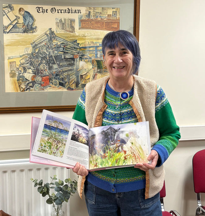 Jane Glue 'Seeing the Light' 40 years of Orkney Art Signed Book