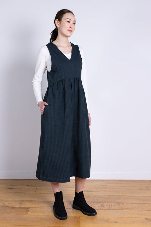 NEW 25% OFF Nomads GOTS Organic Cotton Pinnafore Dress - Midnight