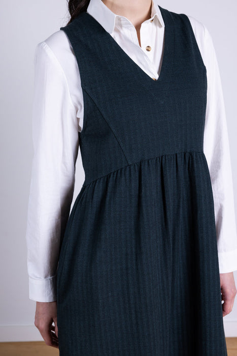 NEW 25% OFF Nomads GOTS Organic Cotton Pinnafore Dress - Midnight