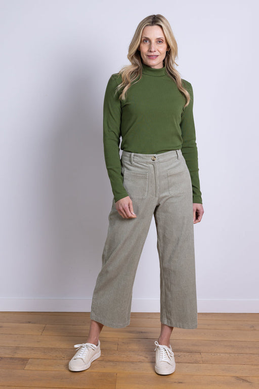NEW 25% OFF Nomads Cotton Chunky Cord Cropped Trouser in Ecru