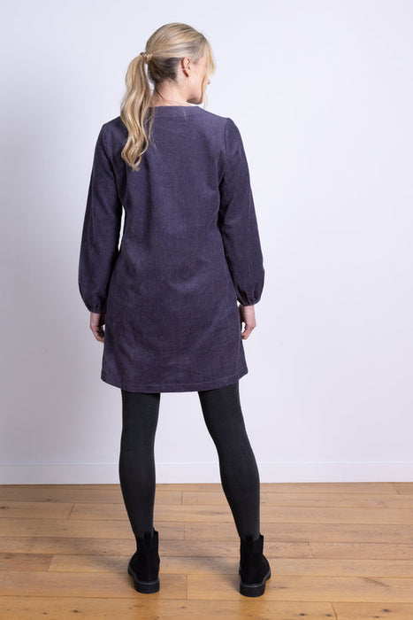 NEW 25% OFF Nomads Chunky Cord Gathered Cuff Tunic Dress - Plum