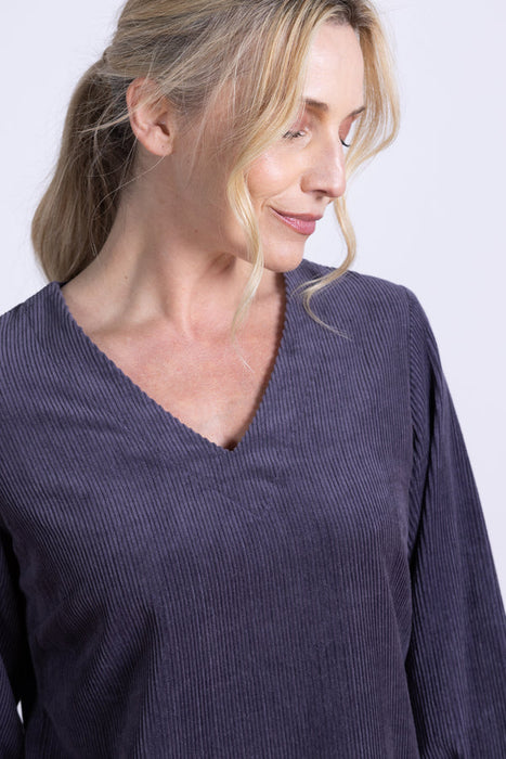 NEW 25% OFF Nomads Chunky Cord Gathered Cuff Tunic Dress - Plum