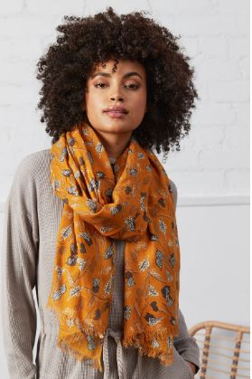 NEW Nomads Printed Scarf - Butterscotch