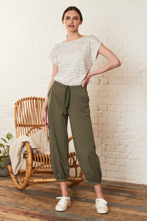 NEW Nomads GOTS Organic Plain Yoga Trousers in Sage
