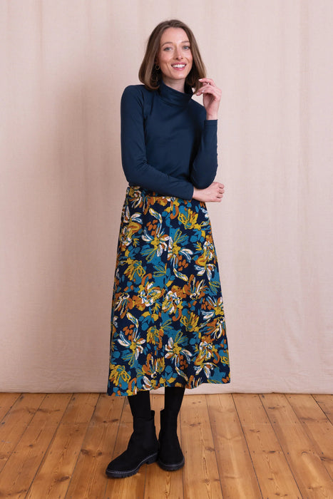 NEW Nomads Roll Neck Top - Navy