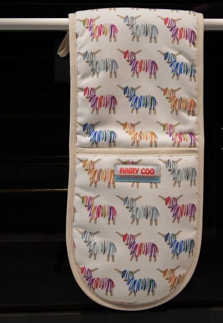 Hairy Coo & Co. -100% Cotton Oven Gloves.