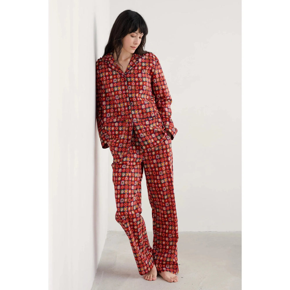 Seasalt View Point Pyjamas - Printed Diamonds Mix