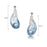 NEW Sheila Fleet Mussel Medium Drop Earrings with Peach Pearls in Mussel Blue Enamel (ESE290-MUSBL)